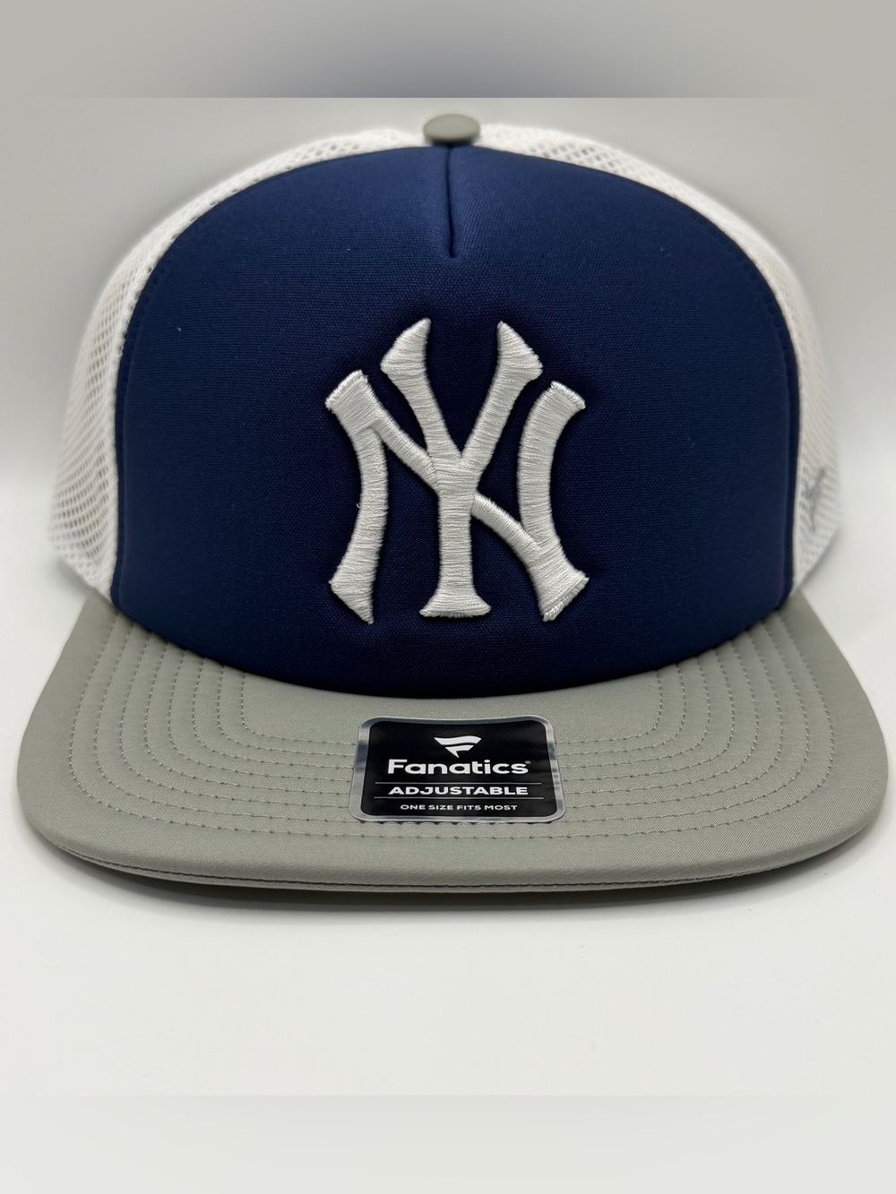 New York Yankees Fanatics Fundamental Foam Front Snapback Hat Navy White